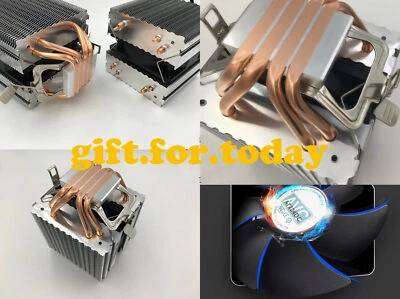 INTEL LGA 2011 1366 1150 1151 1155 1156 Heatsink 4 Heat Pipe CPU FAN COOLER 4pin - Image 1 of 4