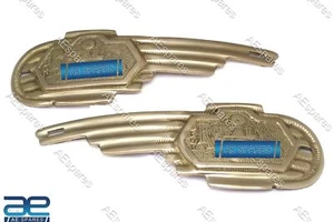 Fuel Petrol Tank Brass Logo Decal Badge Emblem Monogram For Royal Enfield - Picture 1 of 11