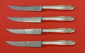 Stradivari by Wallace Sterling Silver Steak Knife Set 4pc HHWS  Custom 8 1/2" - Picture 1 of 2