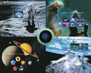 US #3409-3413 MNH M/S 2000 Space Achievements Exploration [Uncut Press Sheet] - Picture 1 of 1