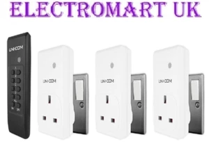 3 WAY WIRELESS REMOTE CONTROL PLUG IN SOCKETS MAINS 13A ENERGY SAVING - Picture 1 of 1