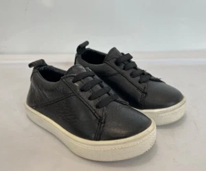 FRESHLY PICKED Stretchy Elastic Lace Sneaker Toddler Boys 6 Leather Shoes - Picture 1 of 7