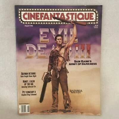 Cinefantastique August 1992 Vol 23 #1 - Bruce Campbell as Ash & Sam Raimi's Army - Image 1 of 4