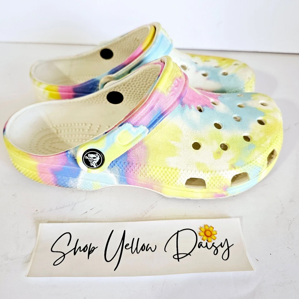 Crocs Classic Tie Dye Feminino Tamanho 6 - Sh410.1 - Imagem 1 de 4