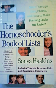 The Homeschooler's Book of Lists: More than 250 Lists, Charts and Facts Haskins - Picture 1 of 4
