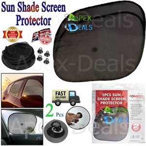 2 Pieces Sun Shade Screen Protector Car Mesh Blind Windows UV Protection Kids UK - Picture 1 of 13