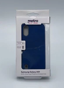 Samsung Galaxy A01 KICK+ Dual-Layer Kickstand Case Phone Metro by T-Mobile - Picture 1 of 16