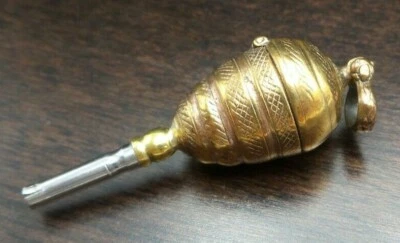 Rare Antique 19th Cent. European Gold Pocket Watch Key Fob /w Pill or Snuff Box - Image 1 of 4