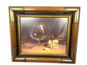 Vintage Opalescent Images by Dalhart Windberg Wooden and Brass Framed Picture - Picture 1 of 9