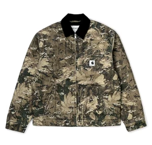 Carhartt WIP W' Detroit Jacket Winter I028637 Camo Combi /Black Rinsed S - Picture 1 of 3