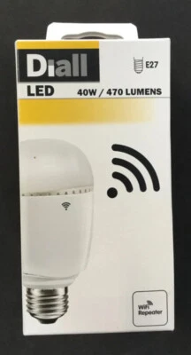 Diall led Smart Bulb WiFi repeater E27 7.5W/40w/470 Lumens NEW - Image 1 of 3