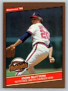 1986 Donruss Highlights Don Sutton #16 - Picture 1 of 2