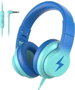 Kids Headphones Wired Headphones for Kids over Ear with Microphone 85/94Db Vol - Picture 1 of 7
