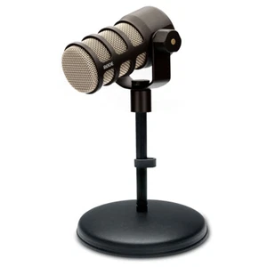 Rode Podmic Podcast-Mikrofon Schwarz mit MS032 Tisch-Stativ - Bild 1 von 9