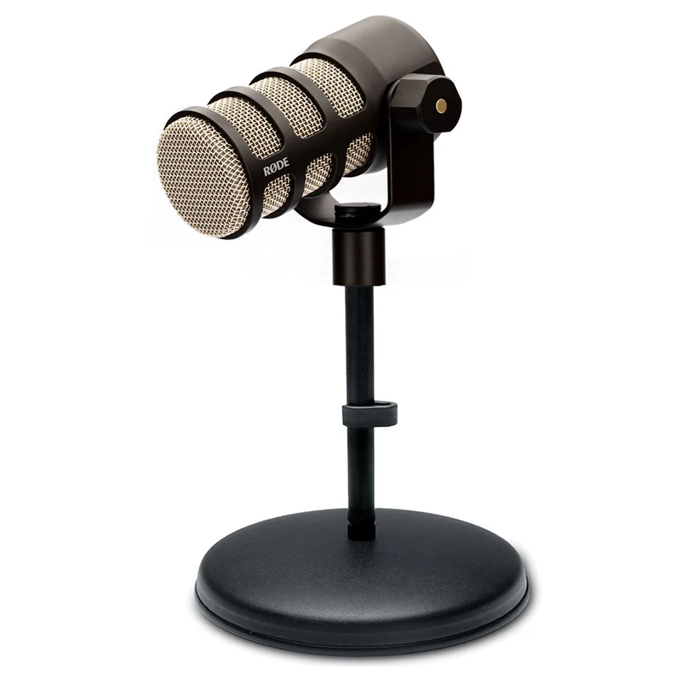 Rode Podmic Podcast-Mikrofon Schwarz mit MS032 Tisch-Stativ - Bild 1 von 4