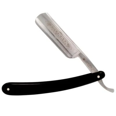 DOVO RASOIO MANO LIBERA 6/8  ACCIAIO AL CARBONIO MANICO NERO 100681 - Immagine 1 di 2