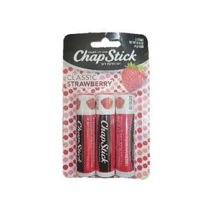 ChapStick Classic Strawberry Lippenbalsam Tuben, Lippenpflege und Lippenfeuchtigkeitscreme -... - Bild 1 von 2