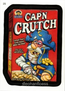 Topps Wacky Packages 2006: pegatina totalmente nueva serie 3 #25 Cap'n Mutch - Imagen 1 de 1