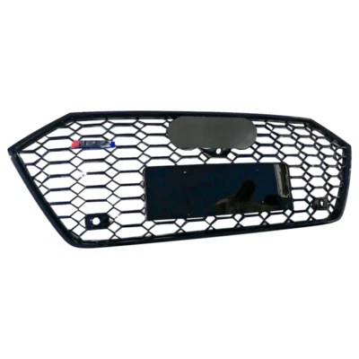 For Audi A7 S7 C8 2019-2023 Grille RS7 Style Front Honeycomb Grill Gloss Black - Image 1 of 4