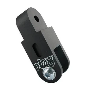 RIALZO AMMORTIZZATORE 60MM NERO OPACO STR8 MOTOWELL CROGEN RS 50 2T LC 2008-2011 - Picture 1 of 2