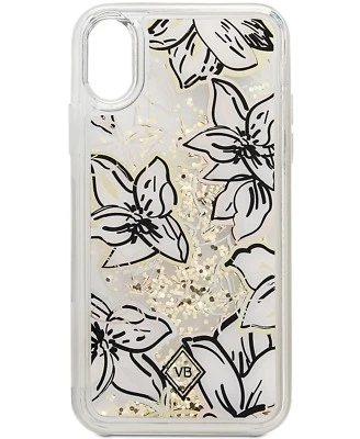 Funda Vera Bradley Transparente Negra/Blanca Brillante Flores Joya iPhone X  Foto 1 de 2