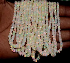 Opal Perlen Halskette 16 " Natürlich Äthiopische Welo Feuer Edelstein 1 Strähnen - Bild 1 von 4
