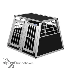 N10 Hundetransportbox Doppelbox Aluminium Transportbox Hundebox Hunde Alubox - Bild 1 von 7