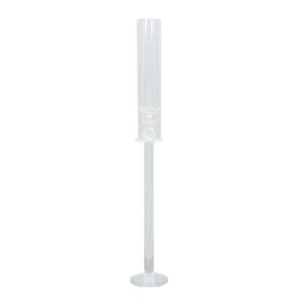 2 Clear 26" Crystal Hurricane Taper Candle Holders Cylinder Glass Shades Party - Picture 1 of 9