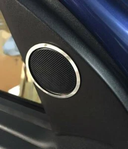 D Chrom Ringe für kleine Türlautsprecher oben / Opel Astra G - Edelstahl poliert - Bild 1 von 3