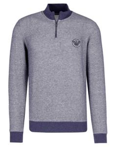 EMPORIO ARMANI Hombre Hombre Sudadera Pullover Azul Azul Logo - Imagen 1 de 6