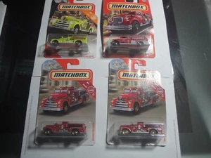 Vier Mattel Matchbox Fire Trucks - Bild 1 von 3