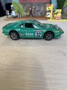 BURAGO Ferrari 308 GTB Green SABA Race Car - LOOSE - Used Condition - Picture 1 of 7