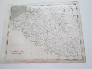 1806 CADELL AND DAVIES ATLAS MAP, "NETHERLANDS" - Picture 1 of 3