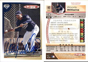 Woody Williams Signed 2005 Topps Total #112 Card San Diego Padres Auto AU
