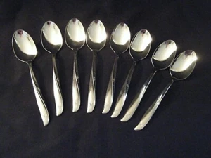 Oneida ZWILLINGSSTERNE Teelöffel 8er Set (Atomic, Mid-Century Design) - Bild 1 von 3