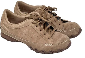 Skechers Wildleder Casual Comfort Damen 7,5 Schnürschuhe, Desert Brown, SN44703W - Bild 1 von 11