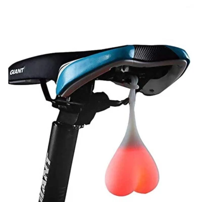 MARKENLOS HERZ-FAHRRADLAMPE, Silikon, Rückseite, LED