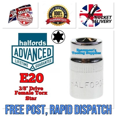 E20 E-Torx Female Torx 3/8” Socket Halfords Advanced Professional Tool FREE POST - Image 1 of 4