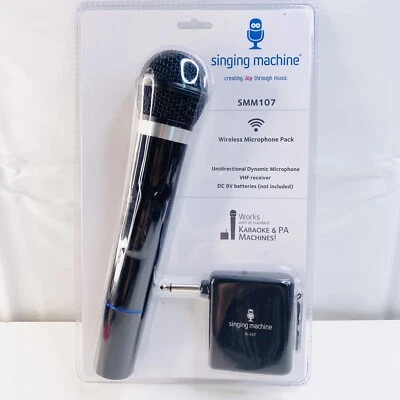 Беспроводной микрофон и приемник для караоке Singing Machine SMM107 Dynamic - Изображение 1 из 4