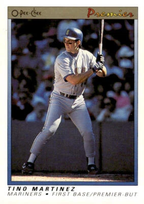 1991 O-Pee-Chee Premier #76 Tino Martinez Seattle Mariners - Image 1 of 2