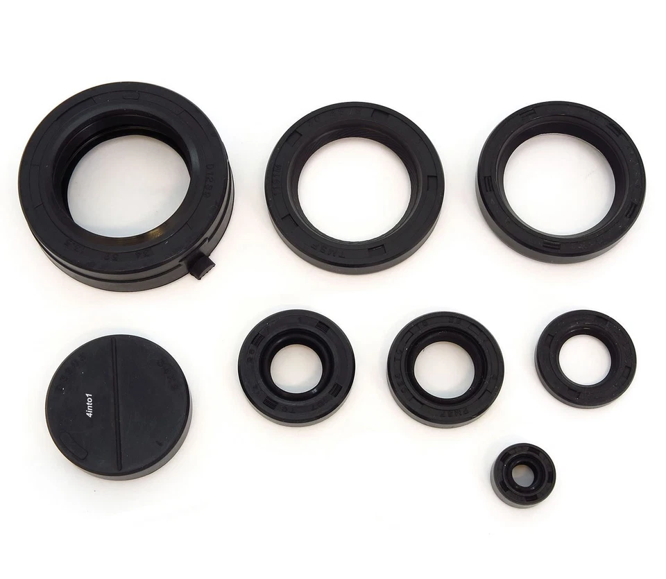 Kit de sellado de aceite de motor - Honda CB400F - 1975-1977 - Manivela de cambio de tacómetro - 8 sellos Foto 1 de 1