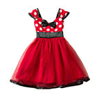 Kid Girl Baby Lace Minnie Mouse Princess Polka Dot Dress Fancy Costume Sundress?