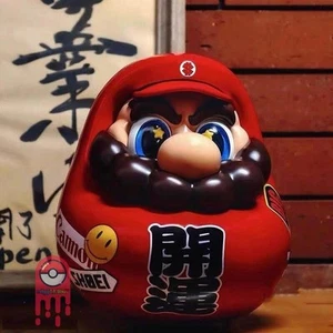 New Mario Red Daruma PVC Collectibles Statue Toy Model - Picture 1 of 9