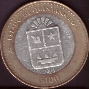 MEXICO 100 PESOS 2004 KM-736 QUINTANA ROO (1ª edition) - Picture 1 of 2