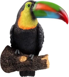 Toucan Figurine Animal Figurine Tropical Bird Statue Toucan Ornament Desktop - Picture 1 of 6