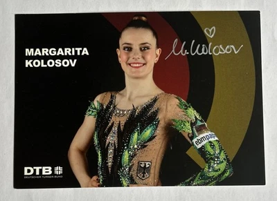 original sign Autogrammkarte Turnen Rhythmische Sportgymnastik Margarita Kolosov - Bild 1 von 2