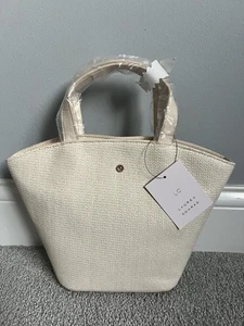 NWT Lauren Conrad Purse Shoulder Bag Cream Pink Tint Handbag Retail $49 Casual - Picture 1 of 12