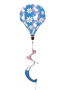 Briarwood Lane Bunnies Deluxe Hot Air Balloon Spinner - Picture 1 of 2