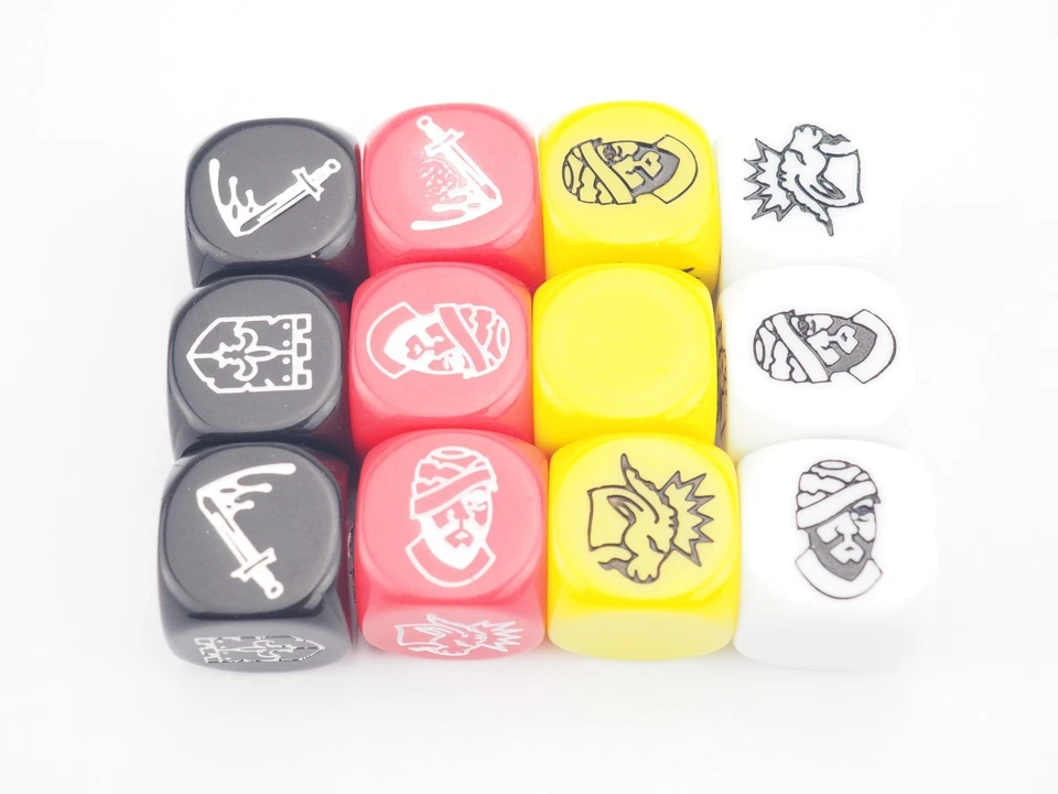 JOAN OF ARC - TIME OF LEGENDS - DICE  X 12. RED 1111 - Image 1 of 1