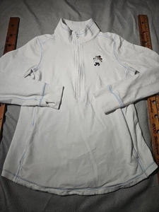 Tommy Bahama Disney Shirt Womens Small White Minnie Mouse 1/4 Zip Pullover - Picture 1 of 17